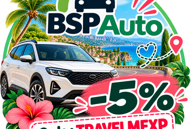 remise Code promo BSP AUTO : -5% avec Travelmexp